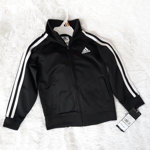 ADIDAS Toddler Jacket (3T) Black with White Stripes